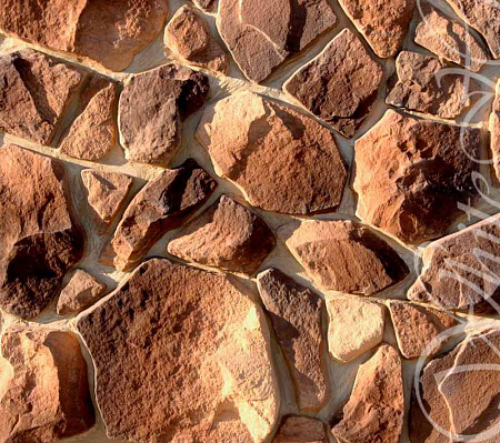 Искусственный камень White Hills Рутланд (Цвет Коричневый) Под натуральный камень WH_РЛ 601-40