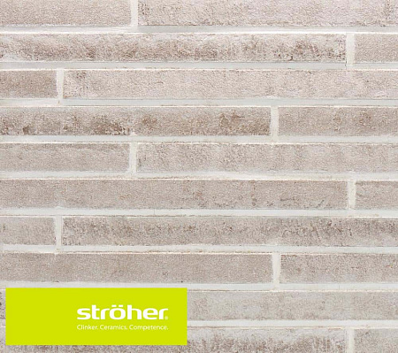 Клинкерная плитка Stroeher (Цвет Серый) С поверхностью "used look" silber-grau used look 7760(452) 240х52х14 мм