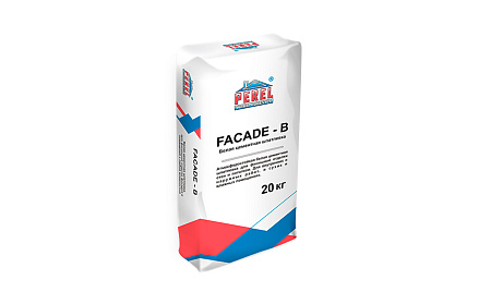 Атмосферостойкая цементная шпатлевка Perel Facade-b 0652 Белая, 20 кг