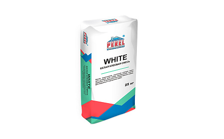 Водостойкая, усиленная клеевая смесь Perel White 5317 Белый, 25 кг (зима)