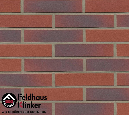 Клинкерная плитка Feldhaus Klinker (цвет Фиолетовый, Красный) гладкая carmesi antic liso R356DF9 240х52х9 мм