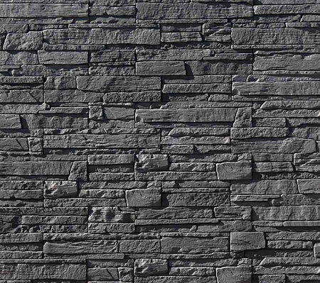 Искусственный камень White Hills Каскад Рейндж (Цвет Черный) Под натуральный камень, скала WH_КР 239-80