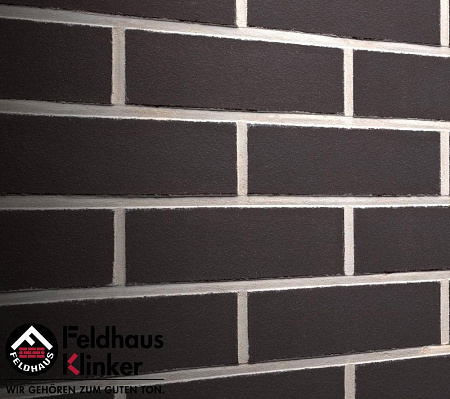 Клинкерная плитка Feldhaus Klinker (цвет Черный) гладкая anthracit liso R700NF9 240х71х9 мм