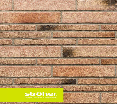 Клинкерная плитка Stroeher (Цвет Бежевый) Ручной формовки backstein 7440(357) 400х71х14 мм