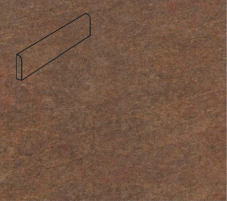 Клинкерный цоколь Stroeher (цвет Коричневый) maro Keraplatte Asar 8108(640) 294х73х8 мм