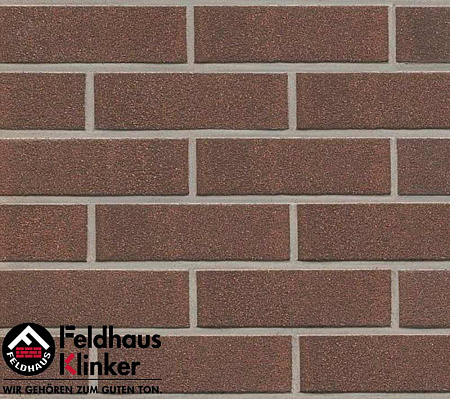 Клинкерная плитка Feldhaus Klinker (цвет Коричневый) ручной формовки geo sabio R550NF9 240х71х9 мм