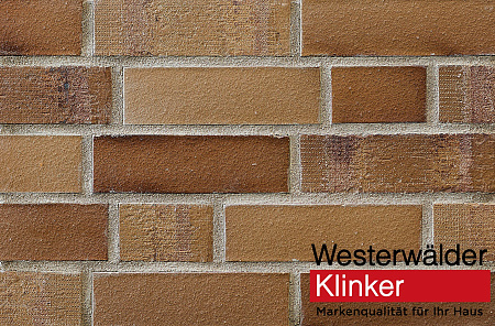 Клинкерная облицовочная плитка Westerwalder Klinker BRICK Grau nuanciert Edelglanz WK34 240х71х15 мм