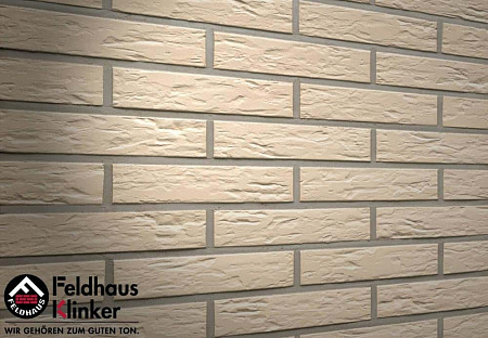 Клинкерная плитка Feldhaus Klinker (Белый, кремовый) ручной формовки perla senso R140NF9 240х71х9 мм