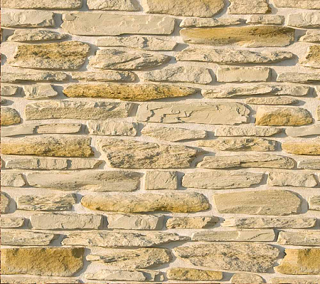 Искусственный камень White Hills Айгер (Цвет Жёлтый, Бежевый) Ригельный крипич (лапша), Сланец, Скала WH_Ай 540-10