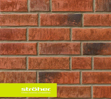 Клинкерная плитка Stroeher (Цвет Коричневый) Ручной формовки eisenrost 7470(353) 240х71х14 мм