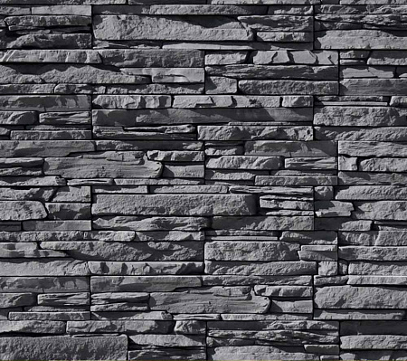 Искусственный камень White Hills Кросс Фелл (Цвет Графитовый, Тёмно-серый) Под натуральный камень, скала WH_КФ 109-80