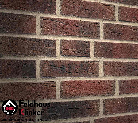 Клинкерная плитка Feldhaus Klinker (цвет Коричневый) ручной формовки sintra carmesi nelino R685NF14 240х71х14 мм