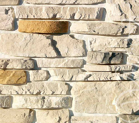 Искусственный камень White Hills Тевиот (Цвет Светло-серый, Жёлтый, Белый) Под натуральный камень WH_ТВ 700-00